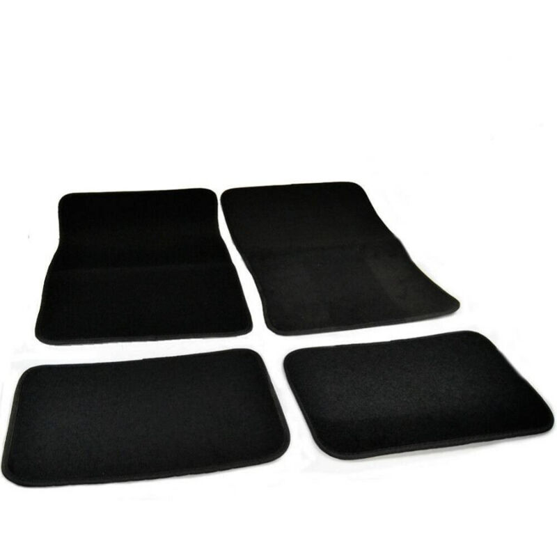 foto del prodotto trade shop traesio set 4 tappetini per auto in moquette nera antiscivolo protezione interni 