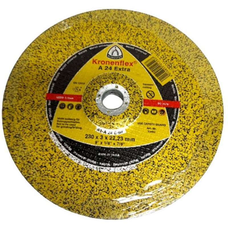 foto del prodotto trade shop traesio set 5 pezzi disco per metallo sbavatura d.230 x 3 mm foro 22,23mm smerigliatrice 