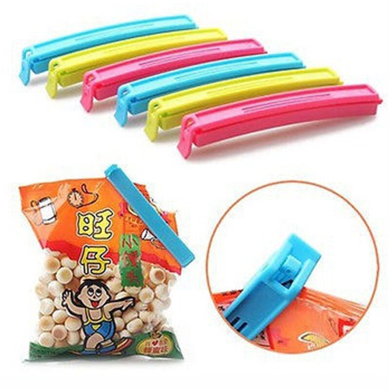 foto del prodotto trade shop traesio set 5 pezzi sigilla sacchetti chiudi sacchetto molletta clip chiusura confezioni 