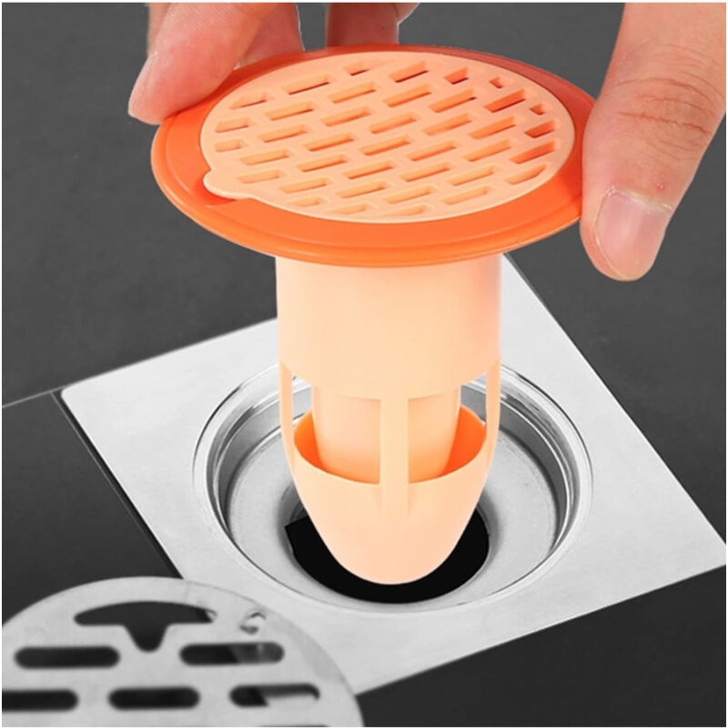 foto del prodotto trade shop traesio set 5pz nucleo scarico a pavimento antiodore silicone per bagno cucina lavatrice 