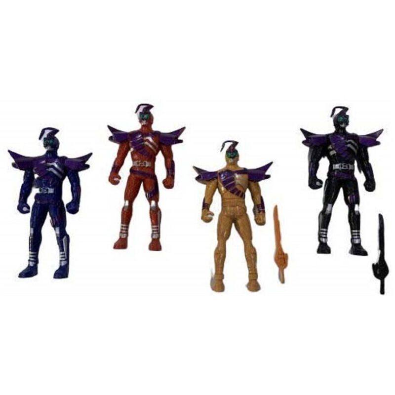 foto del prodotto trade shop traesio set 5pz power personaggi guerrieri eroi spaziali spazio rangers gioco per bambini 