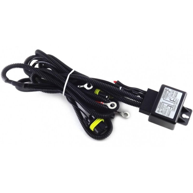 foto del prodotto trade shop traesio set 5pz rele centralina cablaggio con fusibile 35w 55w bi xeno 12v condensatore 