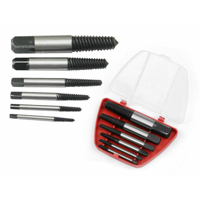 foto del prodotto trade shop traesio set 6 estrattori per viti bulloni rovinate spezzate prigionieri viti spezzati 