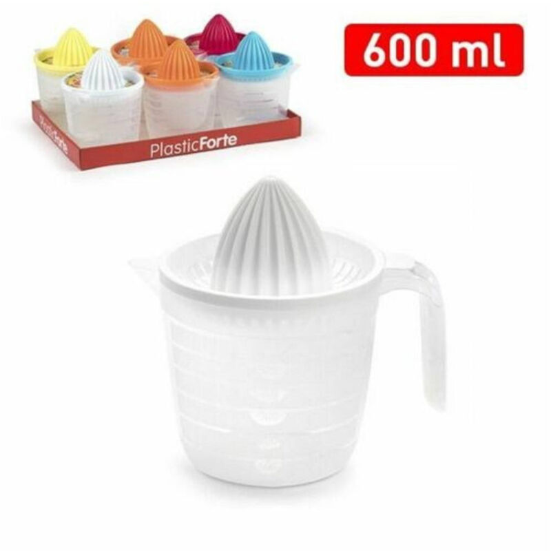 foto del prodotto trade shop traesio set 6 pezzi caraffa spremiagrumi spremi agrumi in plastica colorata 600 ml 