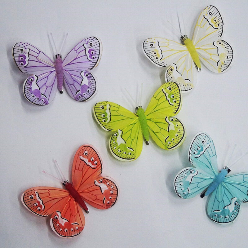 foto del prodotto trade shop traesio set 6 pezzi molletta mollettina farfalla 10cm farfalle bomboniere biglietti 