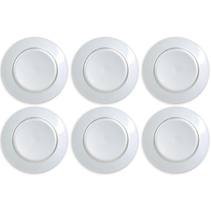 foto del prodotto trade shop traesio set 6 sottopiatti natalizi colore argento addobbi natalizio decorazioni natale 