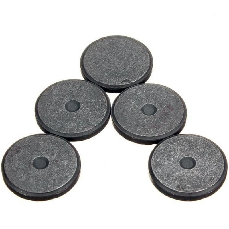 foto del prodotto trade shop traesio - set 60 calamite tonde 1.9 cm magneti neri dischetti decorazioni foto fai da te -