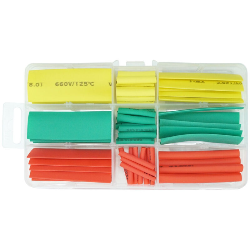 foto del prodotto trade shop traesio - set 60 guaine guaina termorestringente termoretraibile termoretrattile assortite -