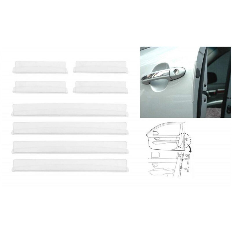 foto del prodotto trade shop traesio set 8pz protezione universale guarnizione portiera auto adesiva flessibile paracolpi 