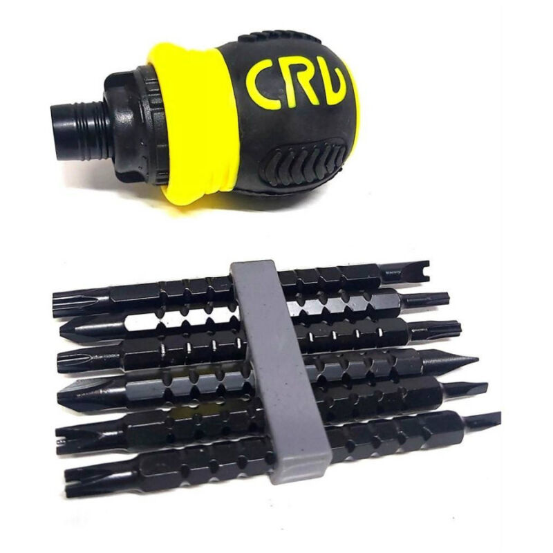 foto del prodotto trade shop traesio set cacciavite a cricchetto 13 in 1 multifunzione inserti punte magnetiche 07359 