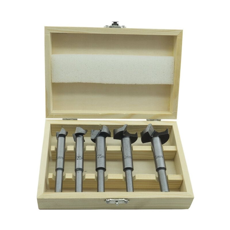 foto del prodotto trade shop traesio set kit 5 frese fresa punte punta fresatrice pantografo verticale legno 8mm 15 