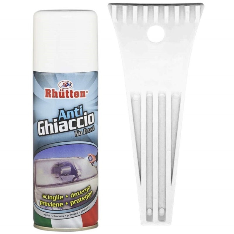 foto del prodotto trade shop traesio set raschietto antighiaccio raschia spray ghiaccio neve 200ml parabrezza auto 