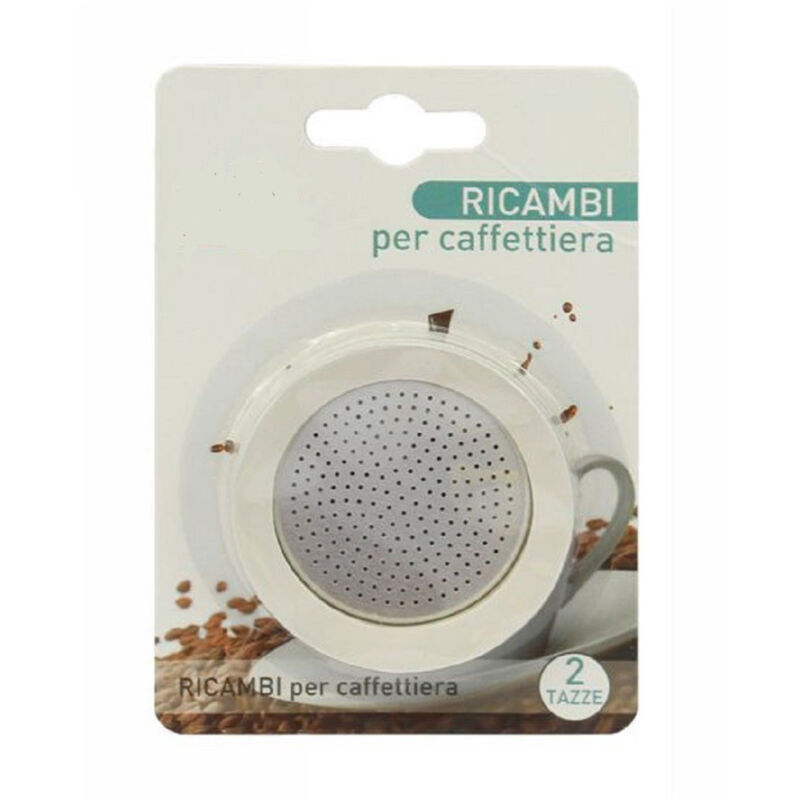 foto del prodotto trade shop traesio set ricambi guarnizione gomma filtro per caffettiera moka caff 2 tazze 53325 