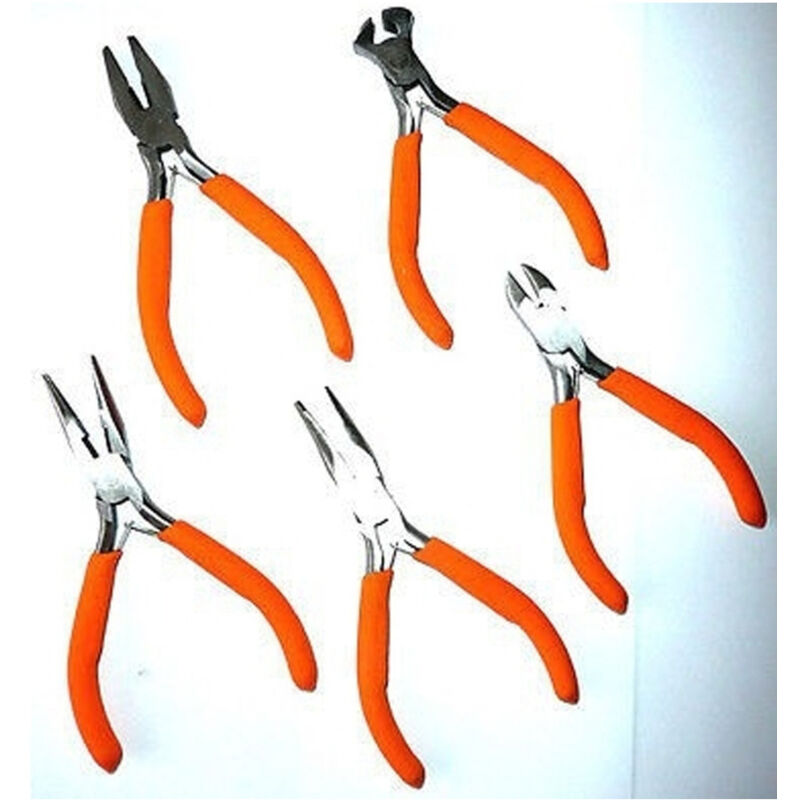 foto del prodotto trade shop traesio set serie 5 pz. mini pinze tronchesi x elettronica mm120 modellismo precisione 