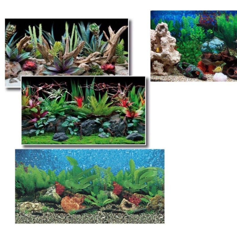 foto del prodotto trade shop traesio - sfondo per acquario 50x115 cm pellicole immagini esterne retro poster -