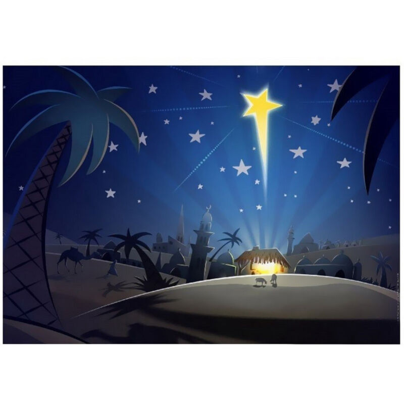 foto del prodotto trade shop traesio sfondo scenario nativita carta per presepe 7x100 cm decorazioni natalizie 