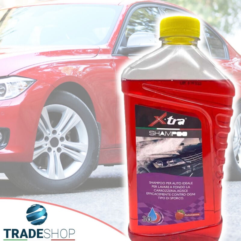 foto del prodotto trade shop traesio shampo per auto da 1 lt profumato efficace contro ogni tipo di sporco lavaggio 