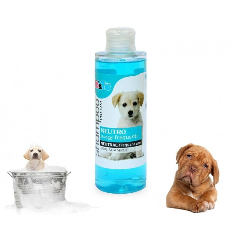 foto del prodotto trade shop traesio shampoo neutro lavaggi frequenti 200 ml aloe vera pantenolo cani pelo morbido toelettatura made italy 