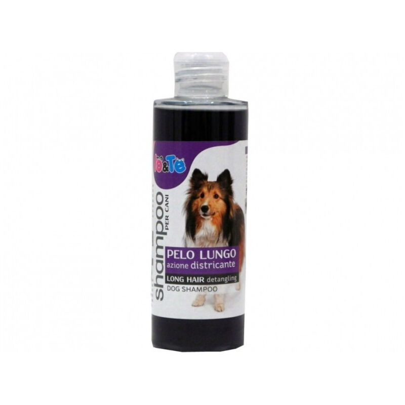 foto del prodotto trade shop traesio shampoo pelo lungo districante 200 ml olio lavanda pantenolo cani pelo morbido toelettatura made italy 