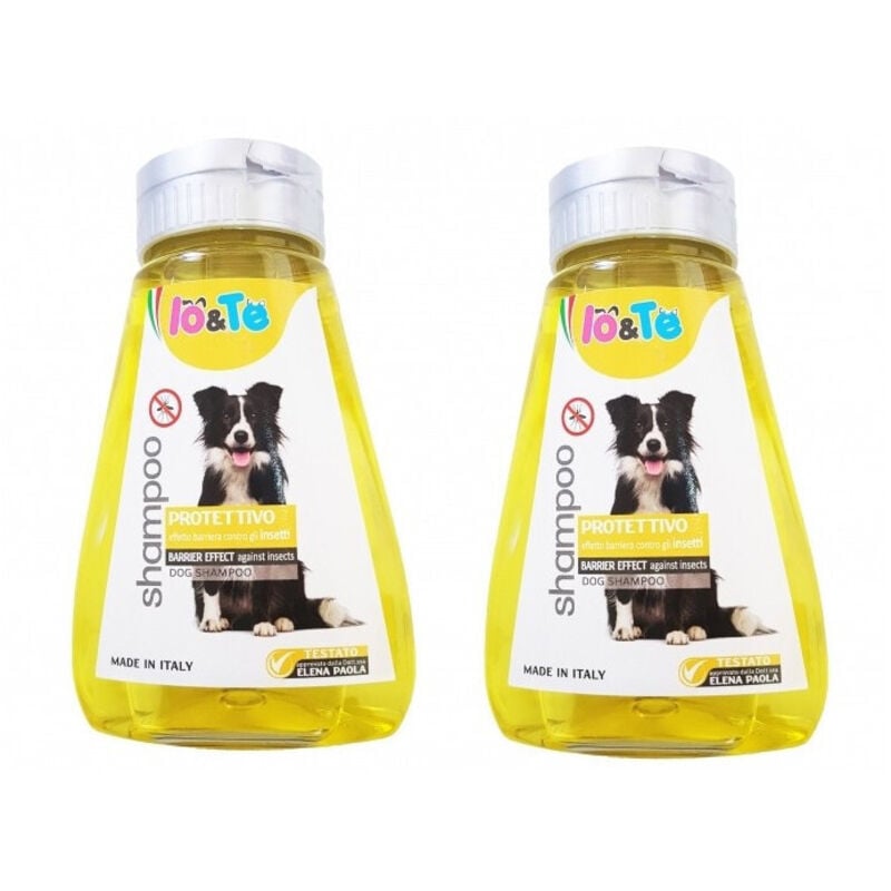 foto del prodotto trade shop traesio shampoo protettivo effetto barriera contro insetti 360 ml cani pelo morbido 