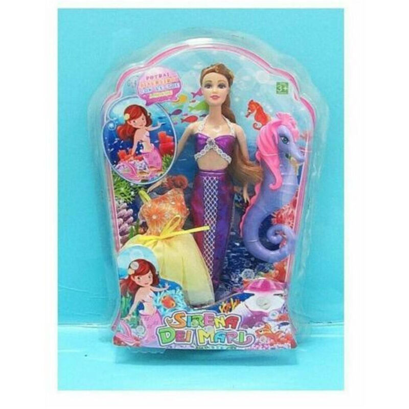 foto del prodotto trade shop traesio sirena dei mari sirenetta sirena cavalluccio marino giocattolo gioco bambina 