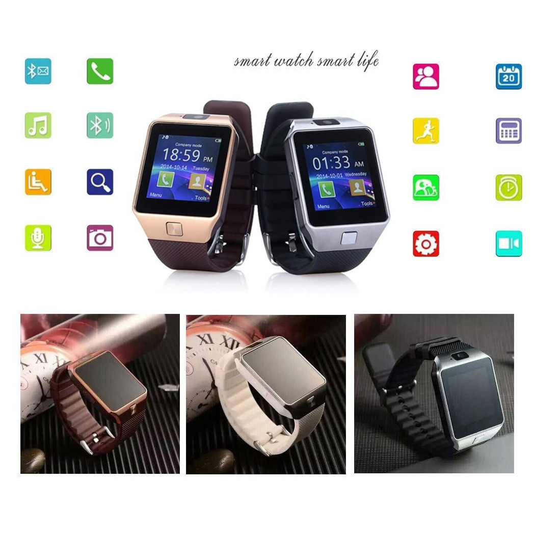 foto del prodotto trade shop traesio smartwatch dz09 orologio telefono cellulare bluetooth sim card per smartphone 