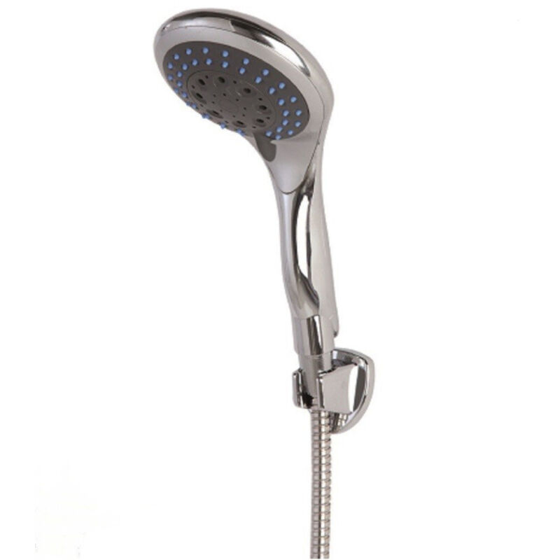 foto del prodotto trade shop traesio soffione doccia in abs cromato miscelatore shower doccetta 5 tipi getto 