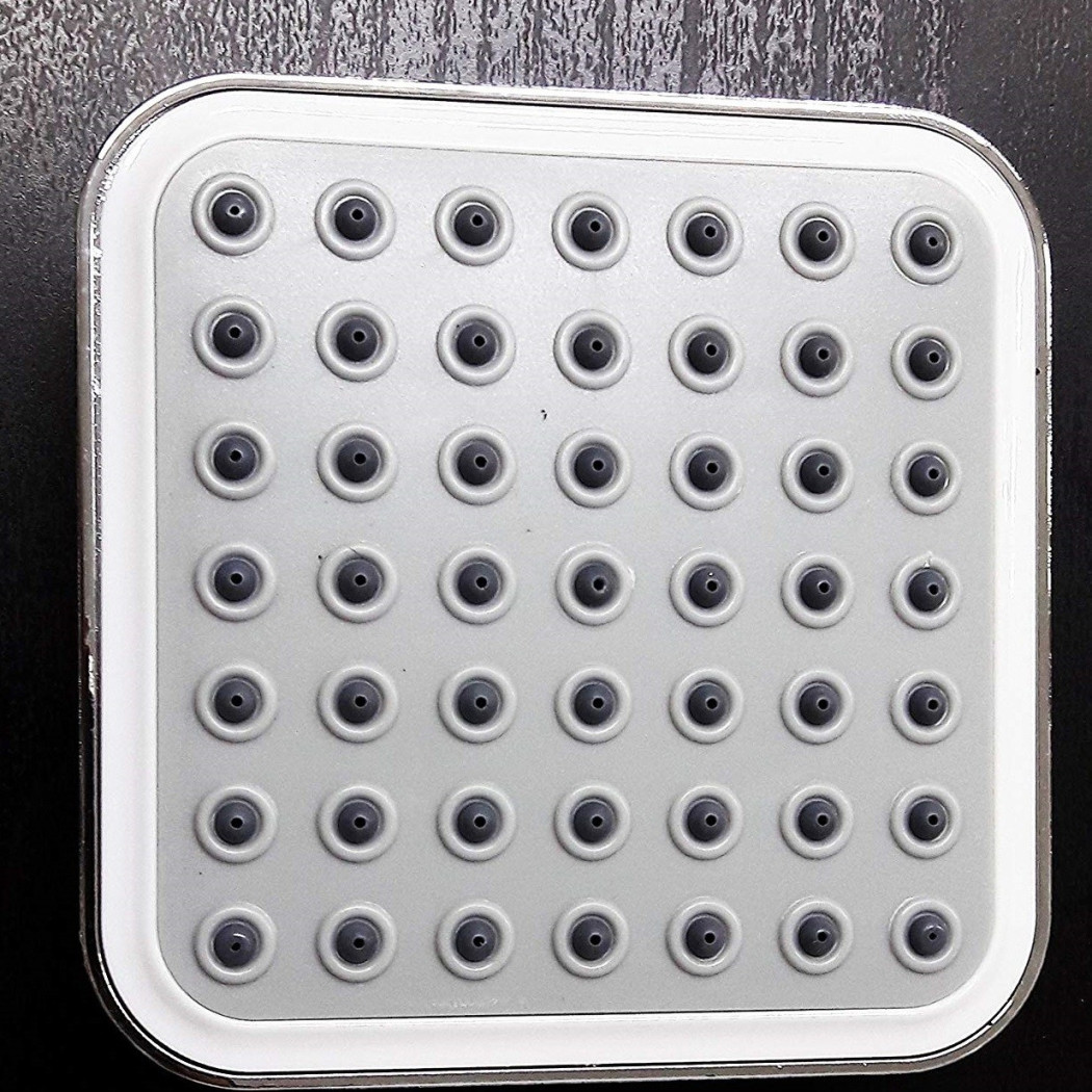 foto del prodotto trade shop traesio soffione doccia quadrato 4 52272 10 cm in acciaio snodato orientabile flat 