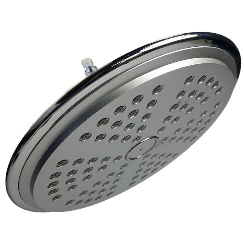 foto del prodotto trade shop traesio soffione doccia rotondo 20x20 cm per bagno effetto pioggia sottile cromato 93008 