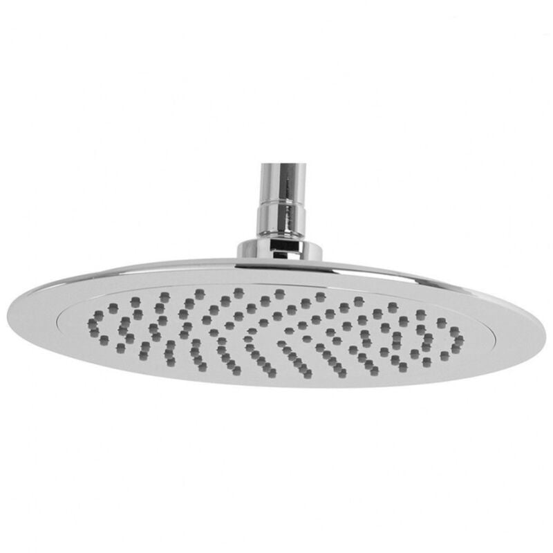 foto del prodotto trade shop traesio soffione doccia slim tondo 24 cm plus in abs cromato miscelatore shower 
