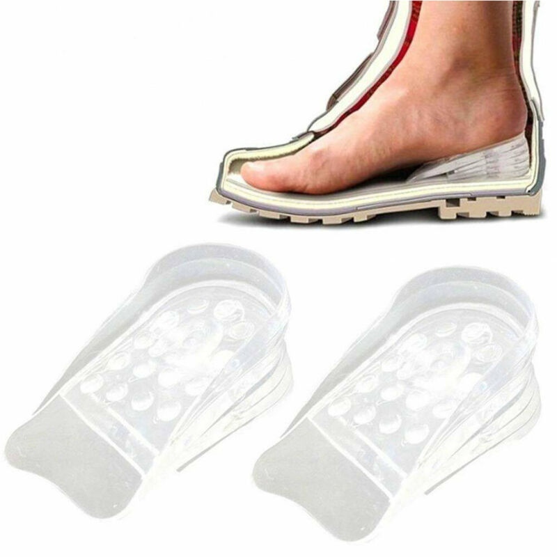 foto del prodotto trade shop traesio solette alzatacco gel silicone altezza regolabile alzatacchi scarpe uomo donna 