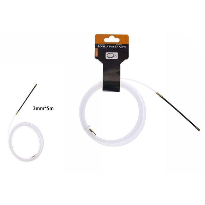 foto del prodotto trade shop traesio sonda passa cavi tirafilo elettrica in nylon passacavo arnocanali 3mmx5mt 07585 