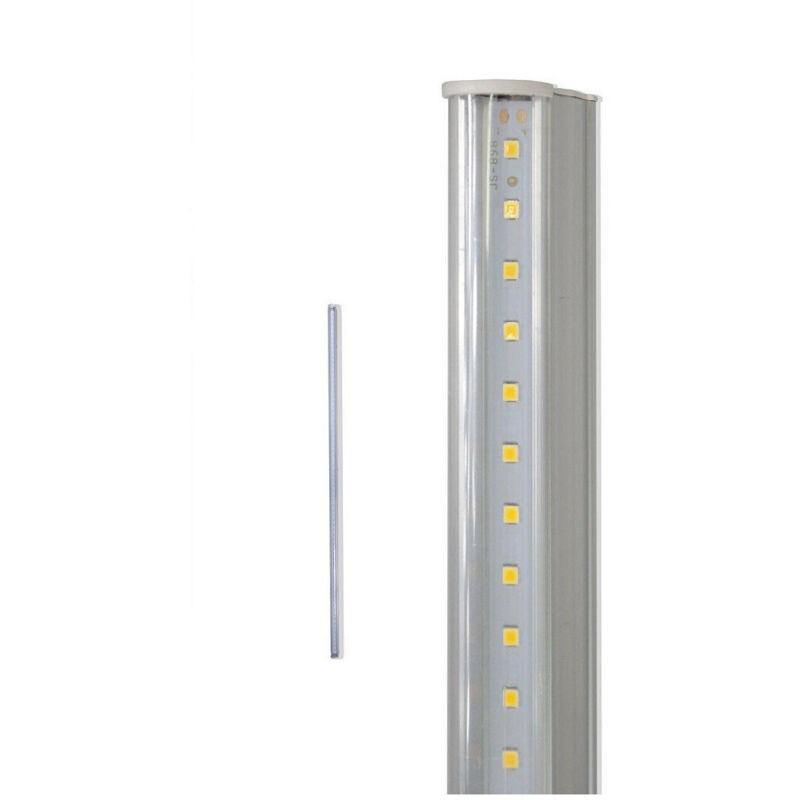 foto del prodotto trade shop traesio sottopensile led smd trasparente reglette plafoniera 30 60 90 cm 6500 3000 4000k bianco naturale 90 cm 