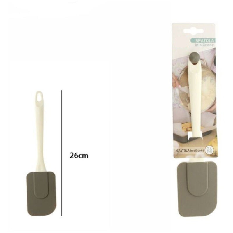 foto del prodotto trade shop traesio spatola spatolina in silicone manico in plastica utensile dolci pasticceria 66208 
