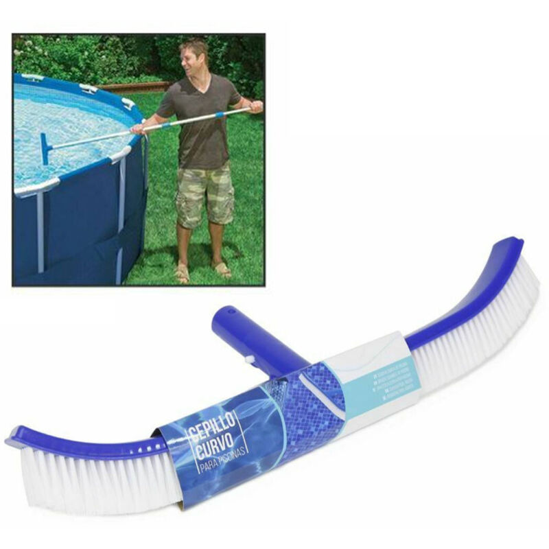 foto del prodotto trade shop traesio spazzola curva angolare per pulizia angoli fondo e pareti piscina spazzolone 40 