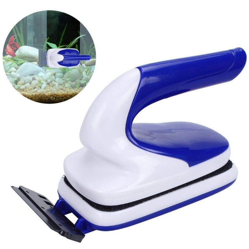 foto del prodotto trade shop traesio spazzola magnetica acquario galleggiante maniglia dn6 calamita vetro 6mm pulizia 