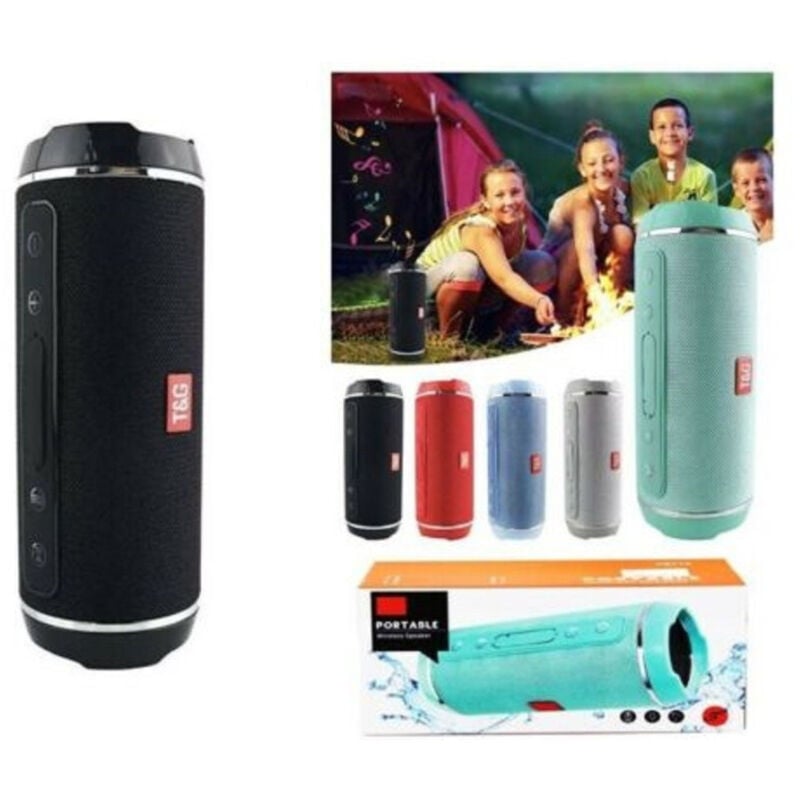 foto del prodotto trade shop traesio speaker portatile cassa bluetooth tg 116 con microfono usb tf vivavoce 