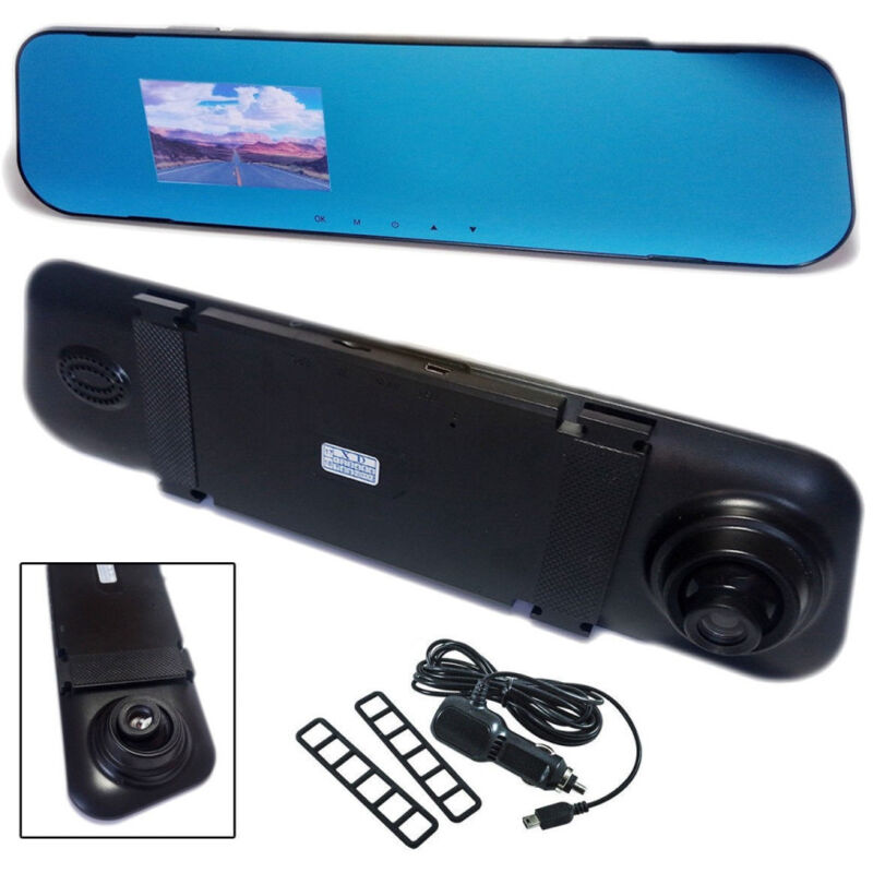 foto del prodotto trade shop traesio specchietto frontale monitor dvr videoregistratore telecamera anteriore full hd 