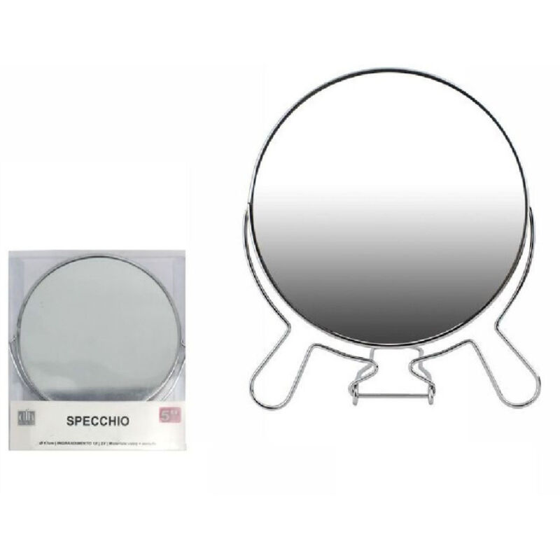 foto del prodotto trade shop traesio specchio per cosmetici rasoio barba trucco make up ingrandimento 5 pvc 07092 