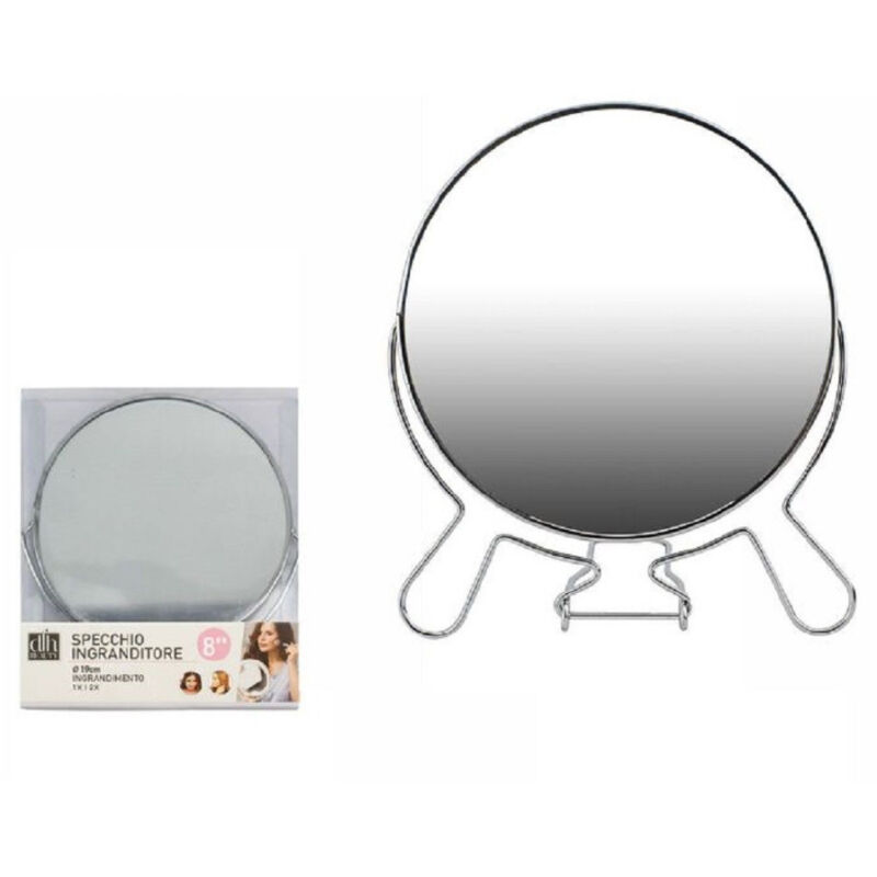 foto del prodotto trade shop traesio specchio per cosmetici rasoio barba trucco make up ingrandimento 8 pvc 07095 