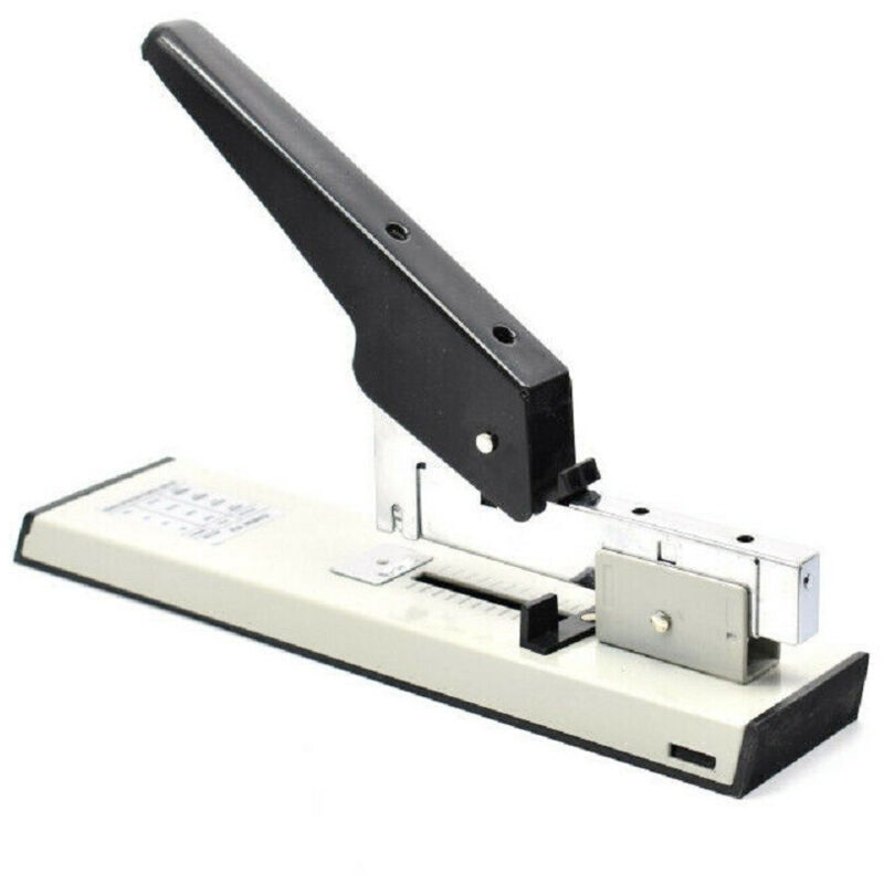 foto del prodotto trade shop traesio - spillatrice leva cucitrice da tavolo 100 fogli pinzatrice ufficio negozio dg-110 -