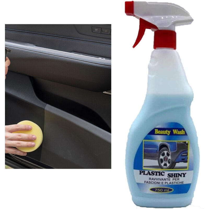 foto del prodotto trade shop traesio spray detergente ravvivante per fascioni e plastiche passsa ruota auto da 750ml 