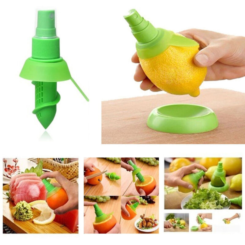 foto del prodotto trade shop traesio spremi limone spray set da tavola 3 pezzi, due spremi agrumi pi base appoggio 