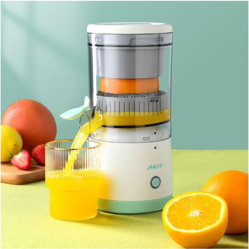 foto del prodotto trade shop traesio spremiagrumi automatico portatile ricaricabile usb estrattore frutta fresca 45w 
