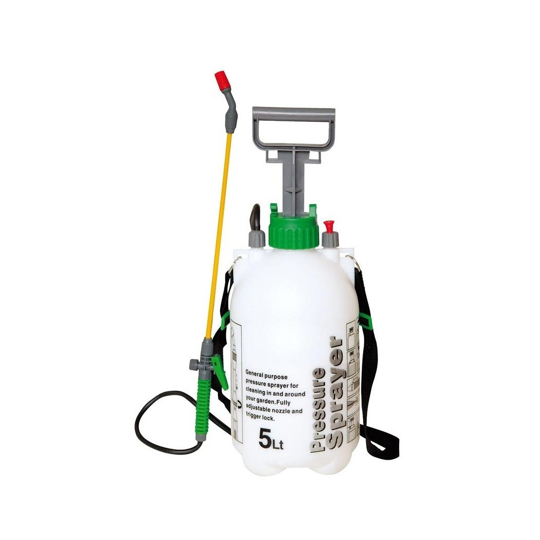 foto del prodotto trade shop traesio spruzzatore a pressione vaporizzatore spruzzino nebulizzatore 5 lt fascia spalla 