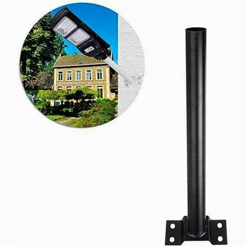 foto del prodotto trade shop traesio staffa palo per lampione solare stradale supporto in metallo staffa muro parete 