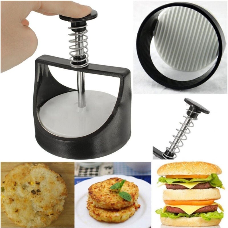 foto del prodotto trade shop traesio stampo pressa panino per hamburger gadget cucina crea panini formina utensile 
