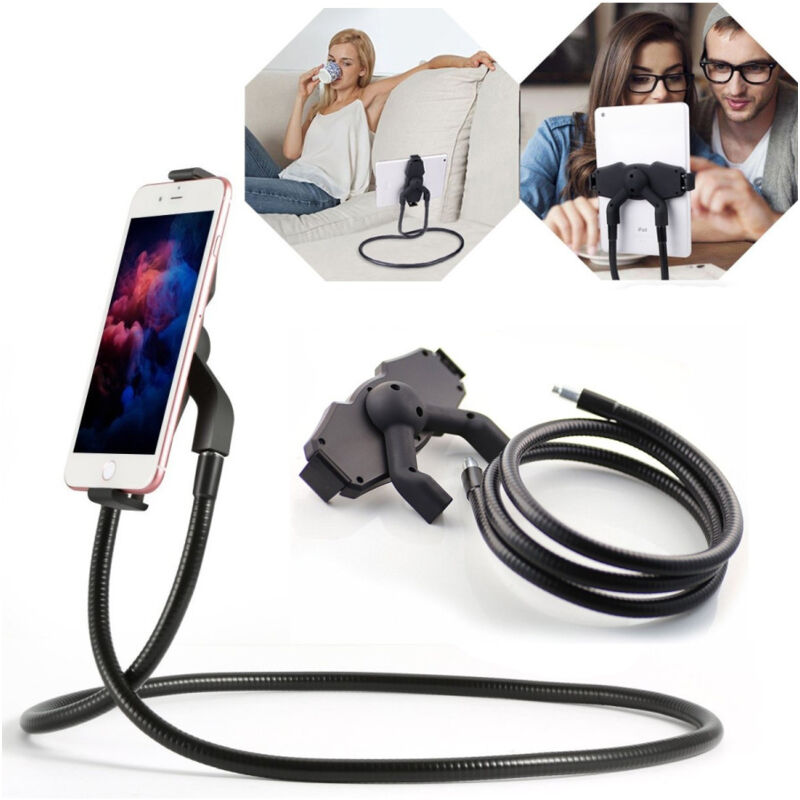 foto del prodotto trade shop traesio stand supporto flessibile universale per tablet tab 6 10 lazy holder 360 