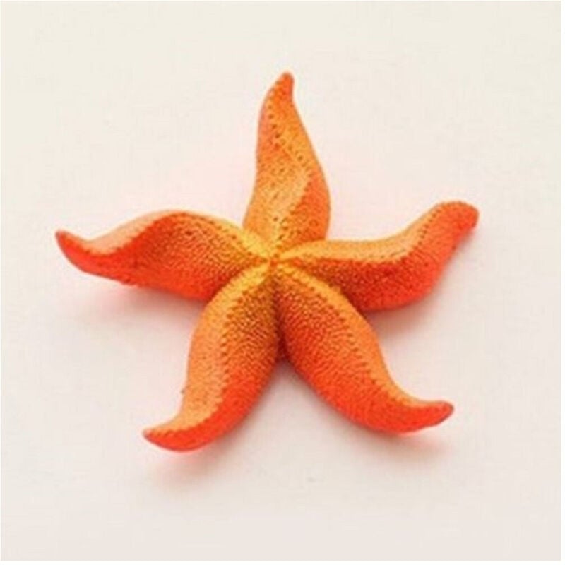 foto del prodotto trade shop traesio - stella marina artificiale in resina per decorazioni acquario corallo finto 7x7cm -