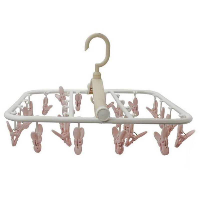 foto del prodotto trade shop traesio - stendino portatile stendibiancheria pieghevole casa campeggi 24 mollette 38x22cm -